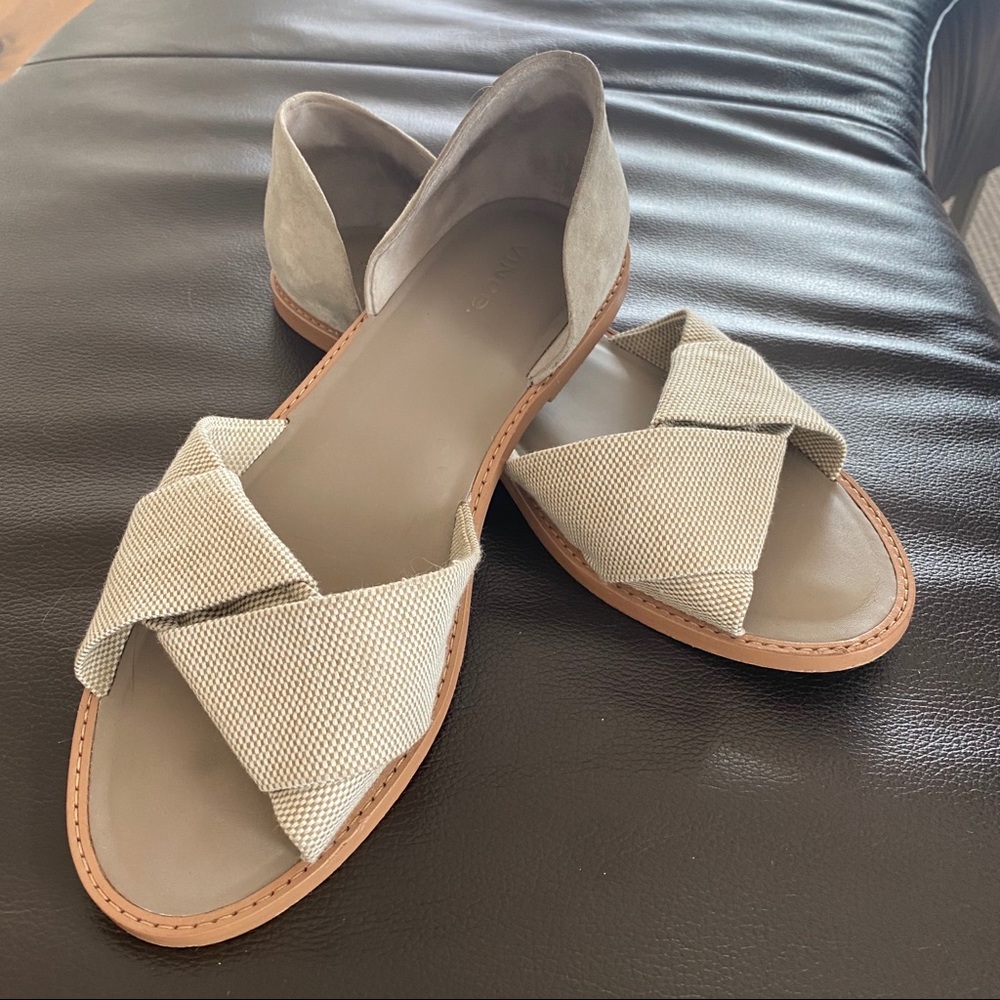 Vince Sandals - Flat Khaki Color